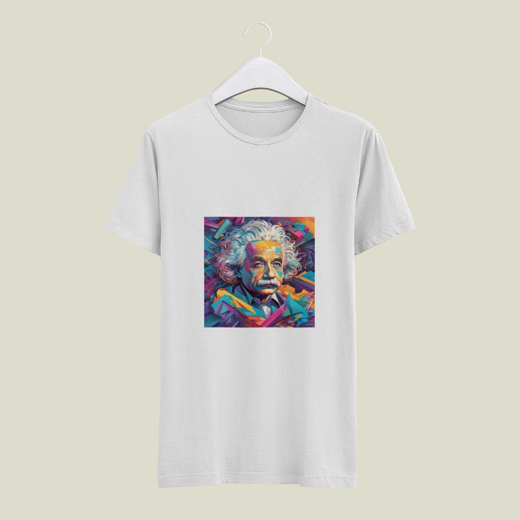 kaos baju fullcolor Einstein