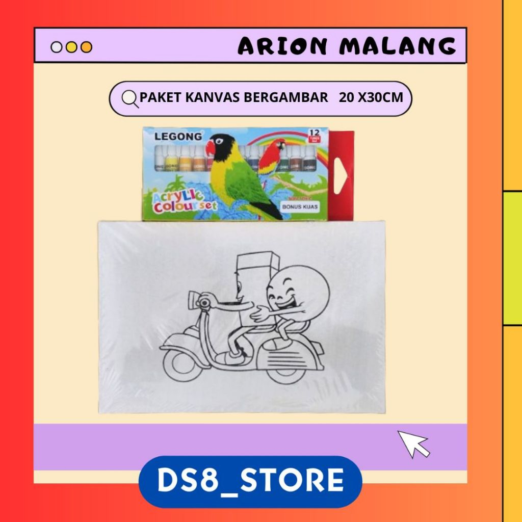 

Paket Kanvas Bergambar 25 x 30xcm [Free Kuas]