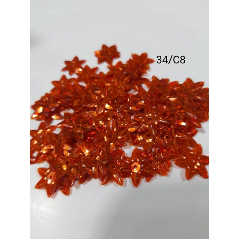 payet borci motif bunga uk 1cm