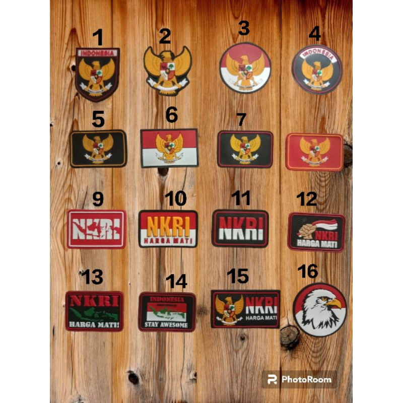 Logo rubber patch Garuda NKRI