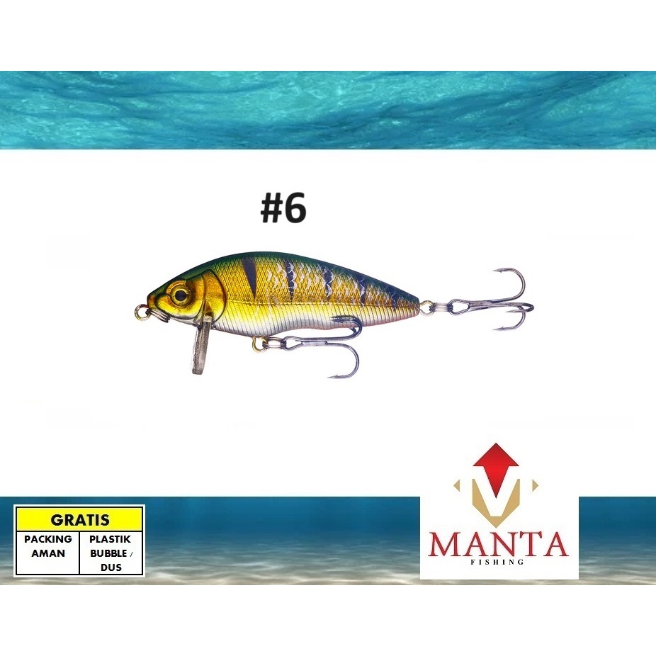 Minnow floating fishing lure top water lure 7cm 8,4gram