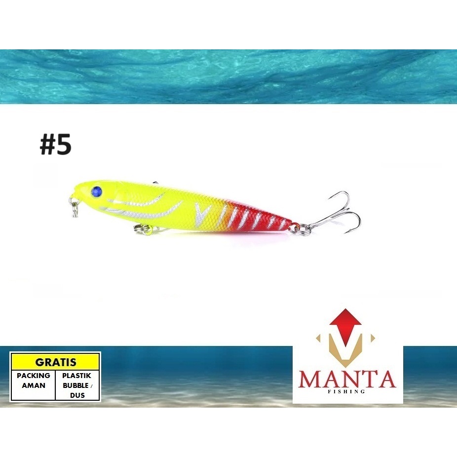 Pencil lure wtd stickbait top water floating 8cm 8,6gram