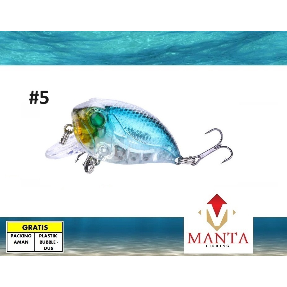 Minnow mini crankbait floating lure ultralight 4,5cm 8gram