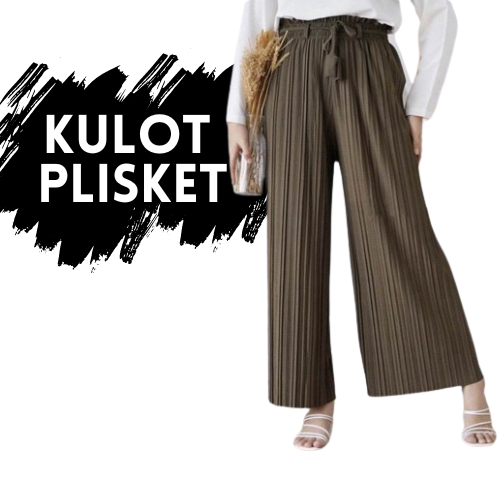 Celana Kulot Plisket Premium / Celana Kulot Plisket / Kulot Plisket Premium / Celana Wanita / Celana