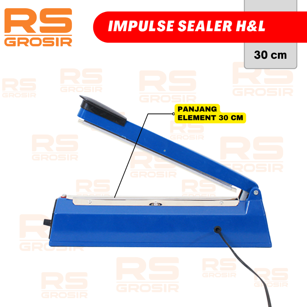 H&L Impulse Sealer 30cm Plastik Alat Press Plastik Sealer Makanan