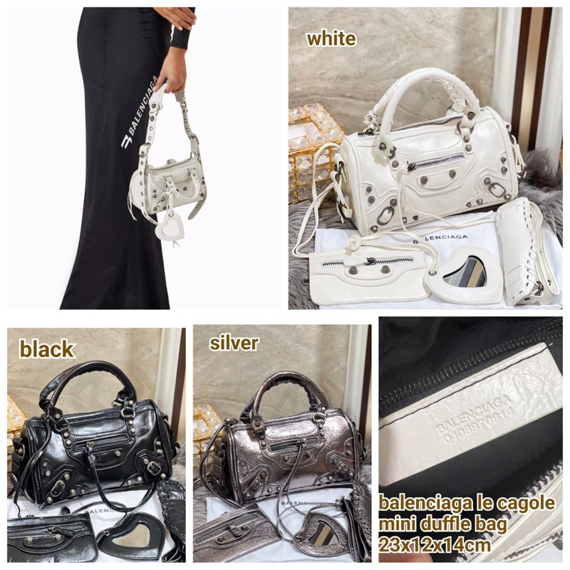 tas hand bag dan selempang wanita le cagole mini duffle bag