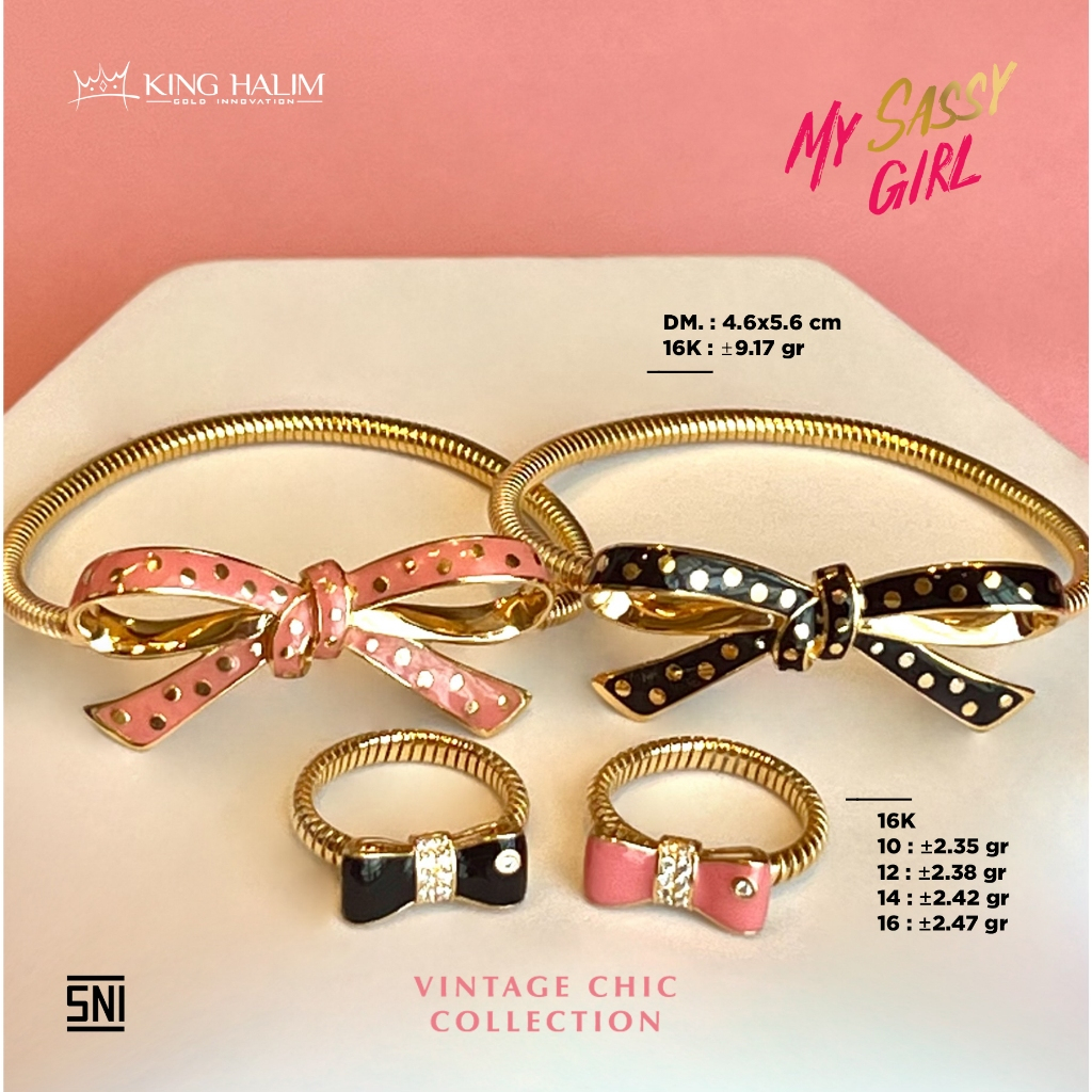 GELANG WANITA EMAS | MY SASSY GIRL BANGLE 16K - AMALA GOLD [ KING HALIM JEWELLERY ]