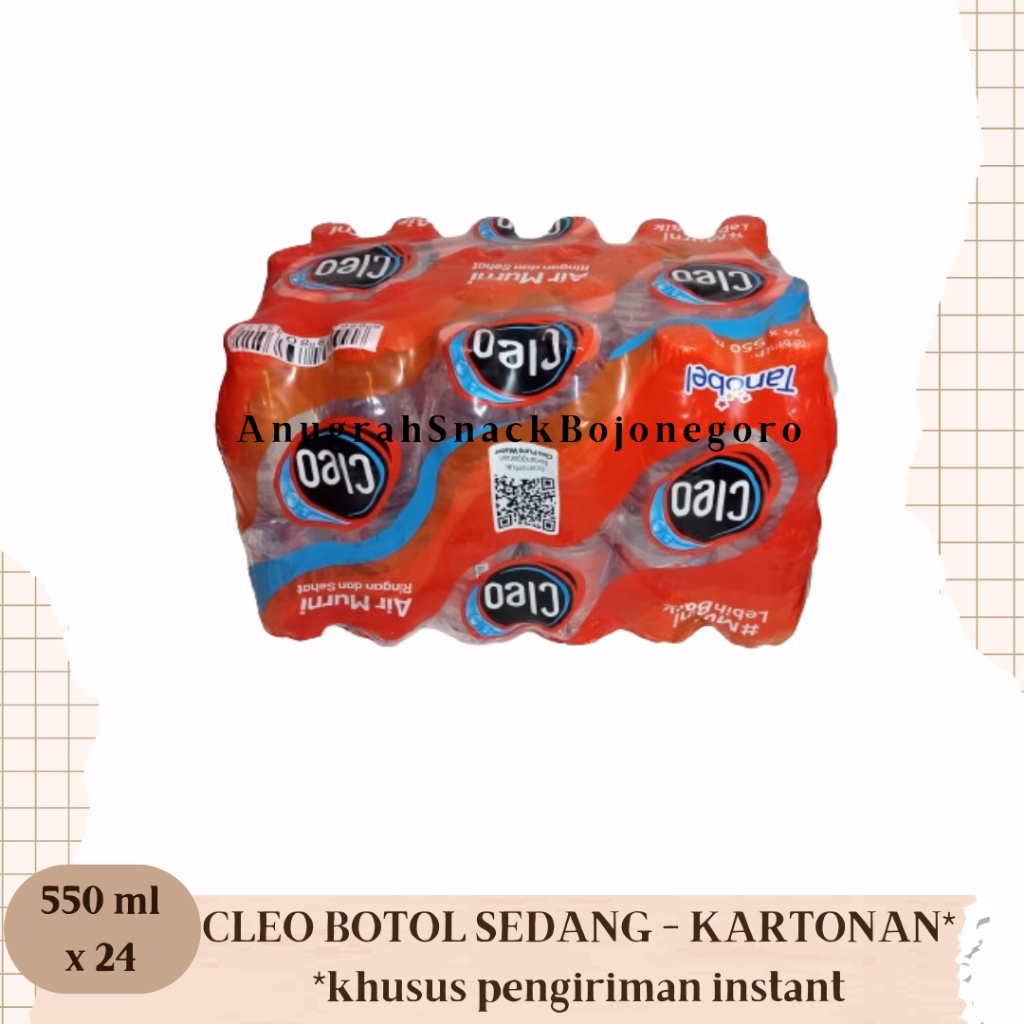 

Cleo Air Mineral Botol 550ml x 24