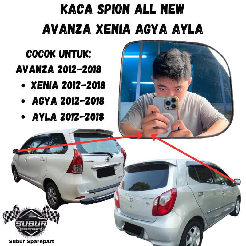 Kaca Spion Mobil Avanza Xenia Agya Ayla 2012-2018