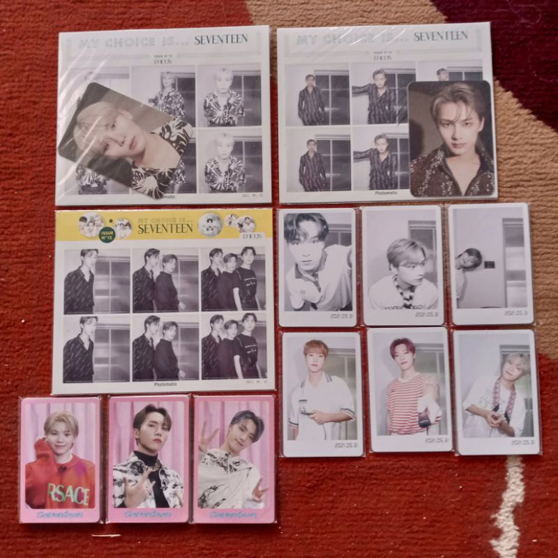 [READY STOCK] SEVENTEEN Dicon 101, 102, Luxury Edition Photocard(Mingyu Wonwoo Jun Hoshi Woozi Scoup
