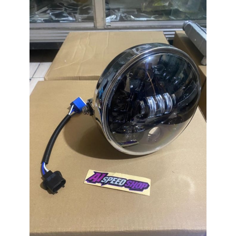 lampu demeker 7in plus batok ninja ss lampu ss demeker