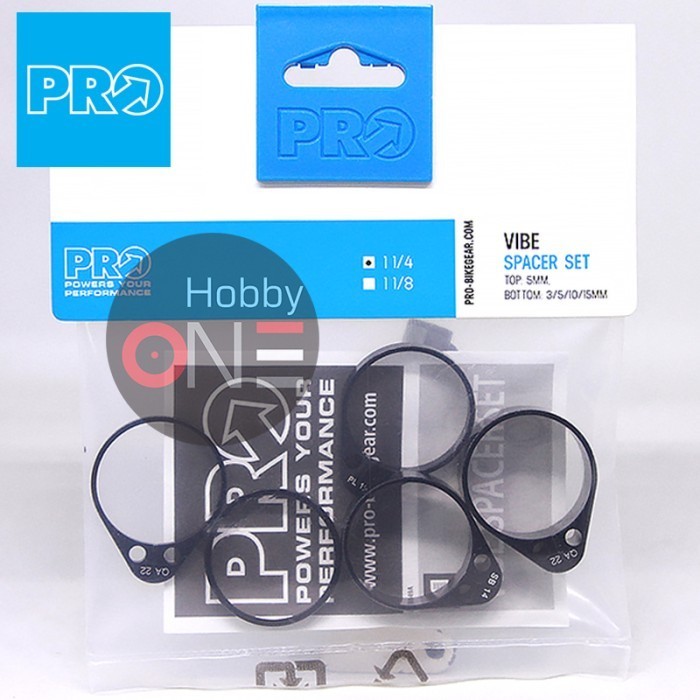 PRO VIBE Spacer Set 3mm 5mm 10mm 15mm 1 1/4 Inch
