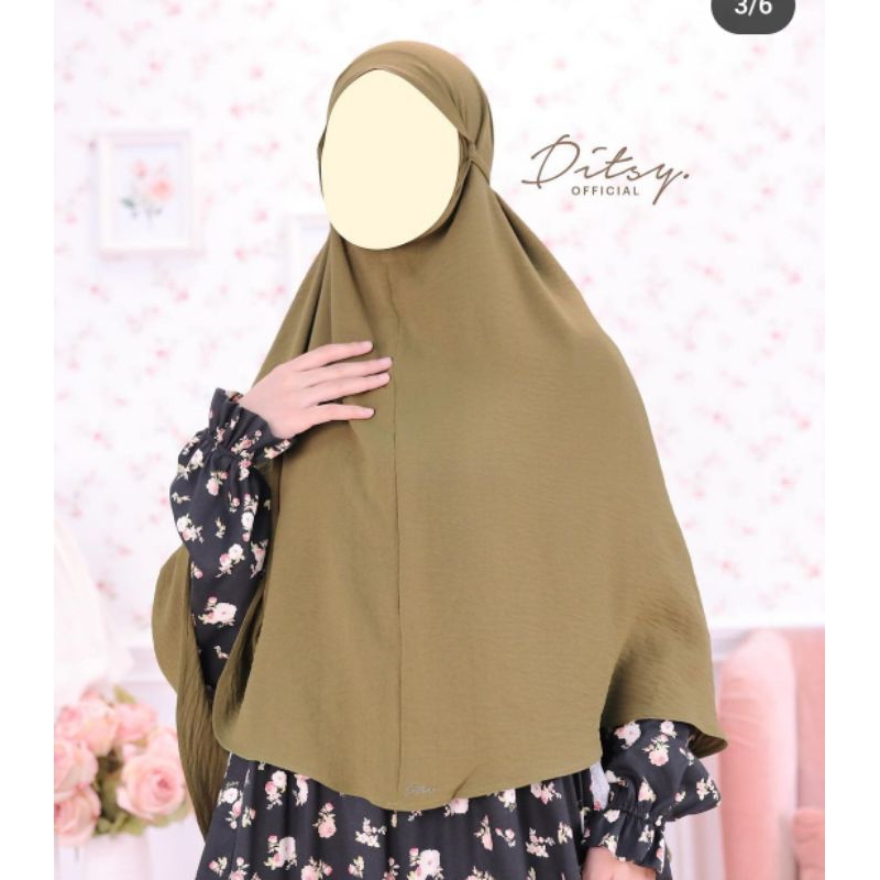 GALLERY VEIL DITSY Military Green crinkle (November)