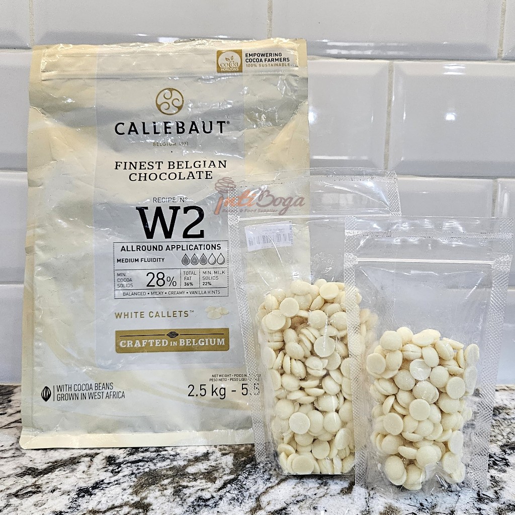 

CALLEBAUT W2 Belgian White Chocolate Couverture 28% 250gr – Coklat Putih