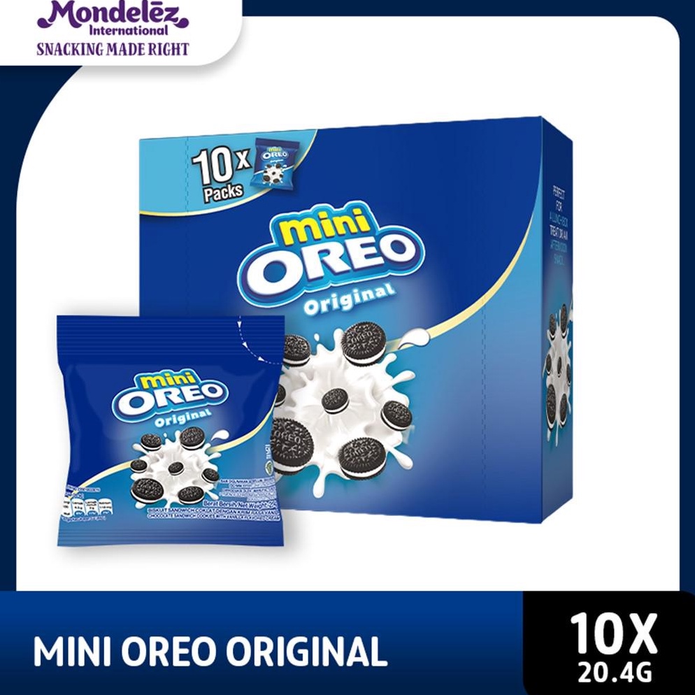 

[COD WT86] Mini Oreo Biskuit Original Pcs 20.4g Untuk Traveling X 10 8tpvy