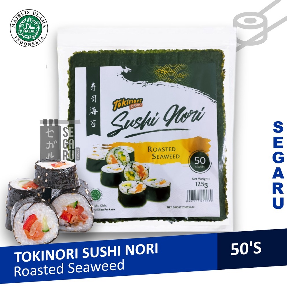 

B@ru Tokinori Yaki Sushi | Nori Rumput Laut Halal 50 Sheet Promo Besar