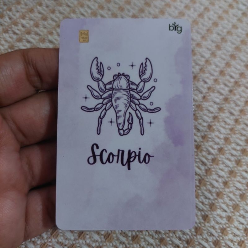 Logam Mulia Emas Hadiah Kado BIG GOLD  0.1 gram Edisi Zodiac