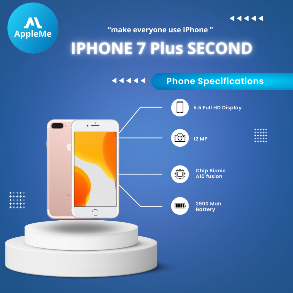 iPhone 7 Plus Second All Operator Fullset Mulus Bisa cicilan