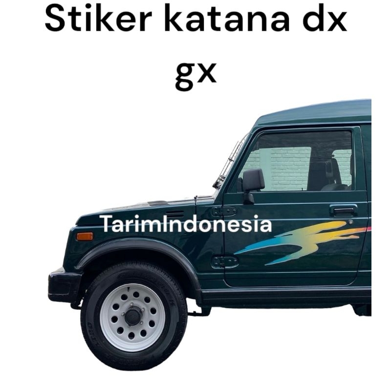 Suzuki Katana GX DX/Sticker stiker striping Lis bodi SUZUKI katana GX DX Jeep