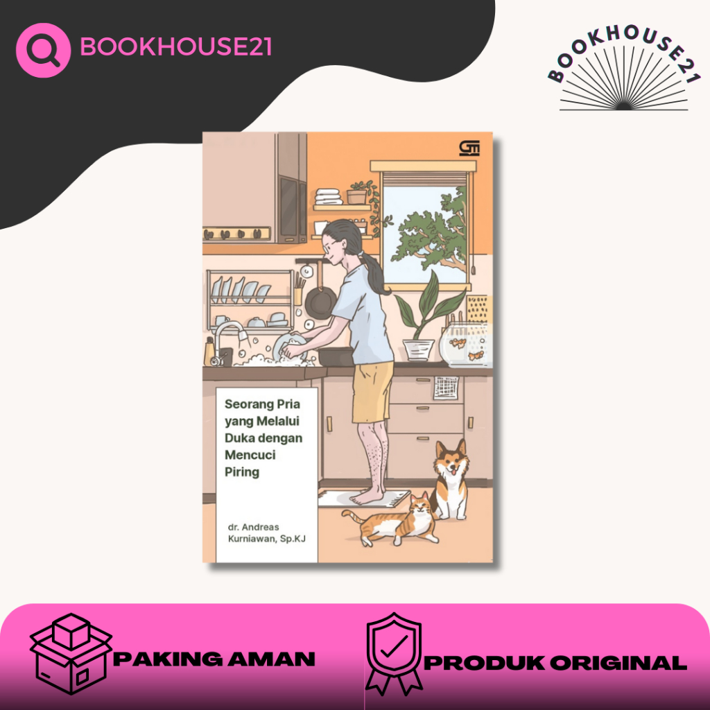 Seorang Pria yang Melalui Duka dengan Mencuci Piring