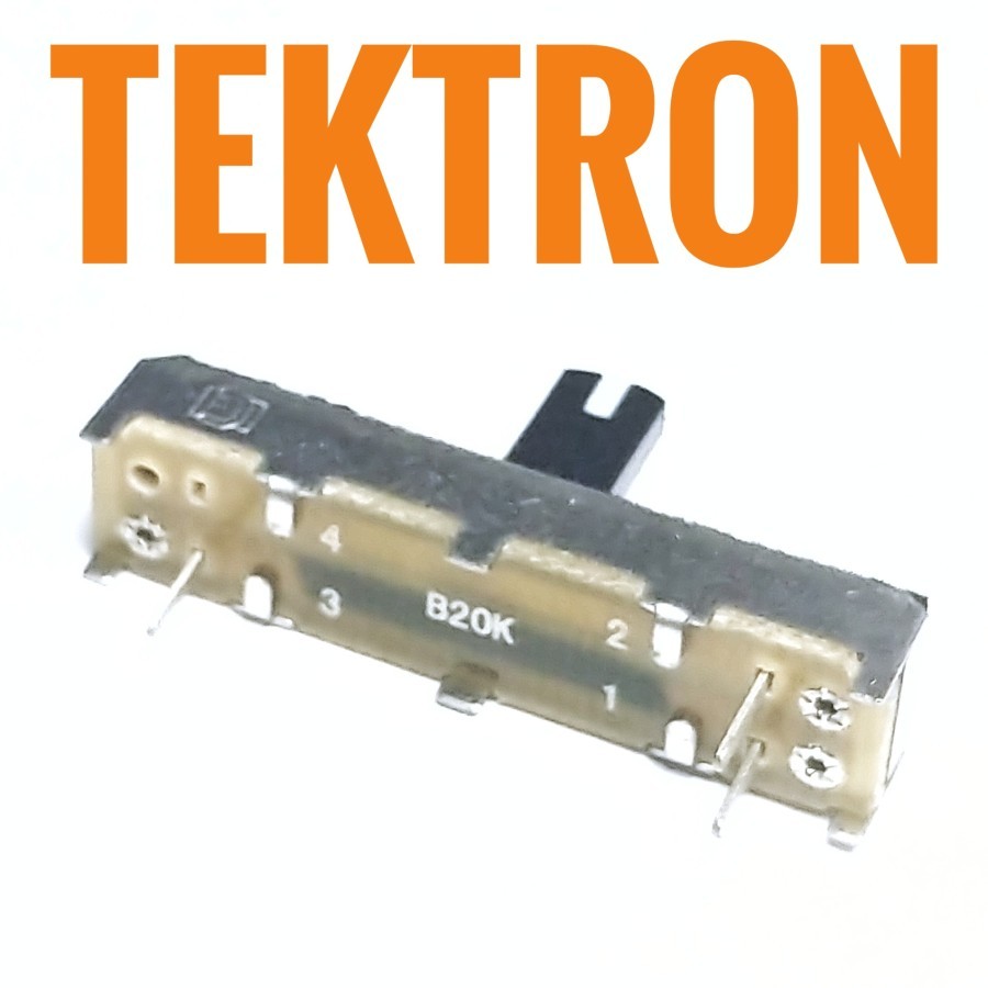 POTENTIOMETER GESER B20K MONO 3PIN B203 20K KLIK TENGAH 3.5cm Potensio