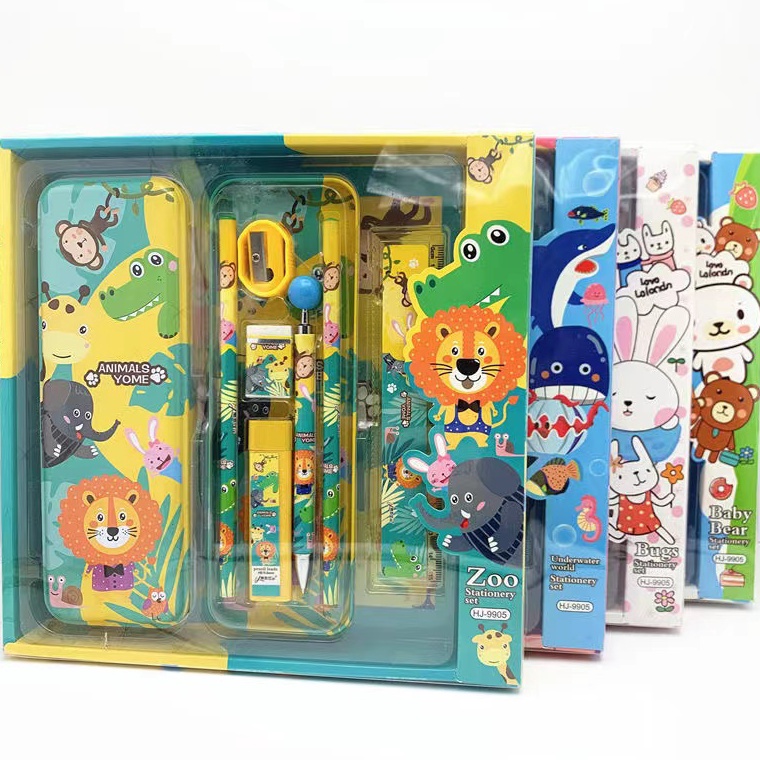 

[♤Y20@] Alat Tulis Kotak Pensil Anak Full Set 7In1 Cute Stationery Untuk Hadiah Anak / Sekolah / Kotak Pensil / Alat Tulis Stock Masih Banyak