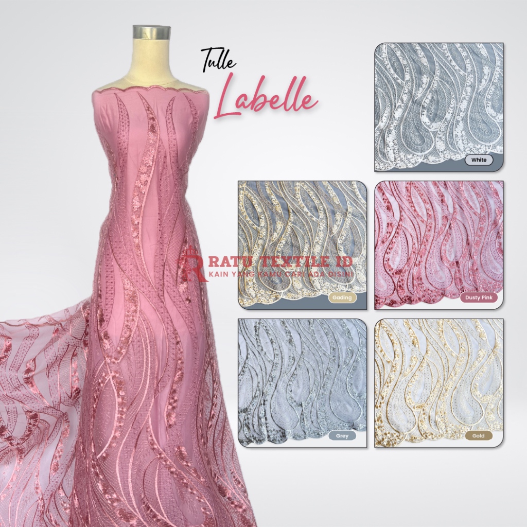 Kain Tile Bordir Kain Tulle Tile Bordir Bahan Tile Kain Tile Mutiara Tile Bordir Kain Tille Kain Til