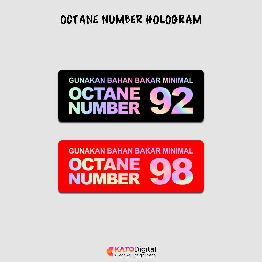 

Stiker Hologram Octane Number 92 Sticker Gunakan Bahan Bakar Octane 98