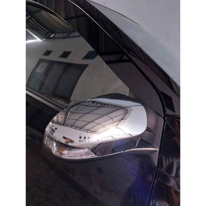 TUTUP COVER SPION MOBIL TOYOTA CALYA CROME CHROME hitam doff model tempel tipe E G
