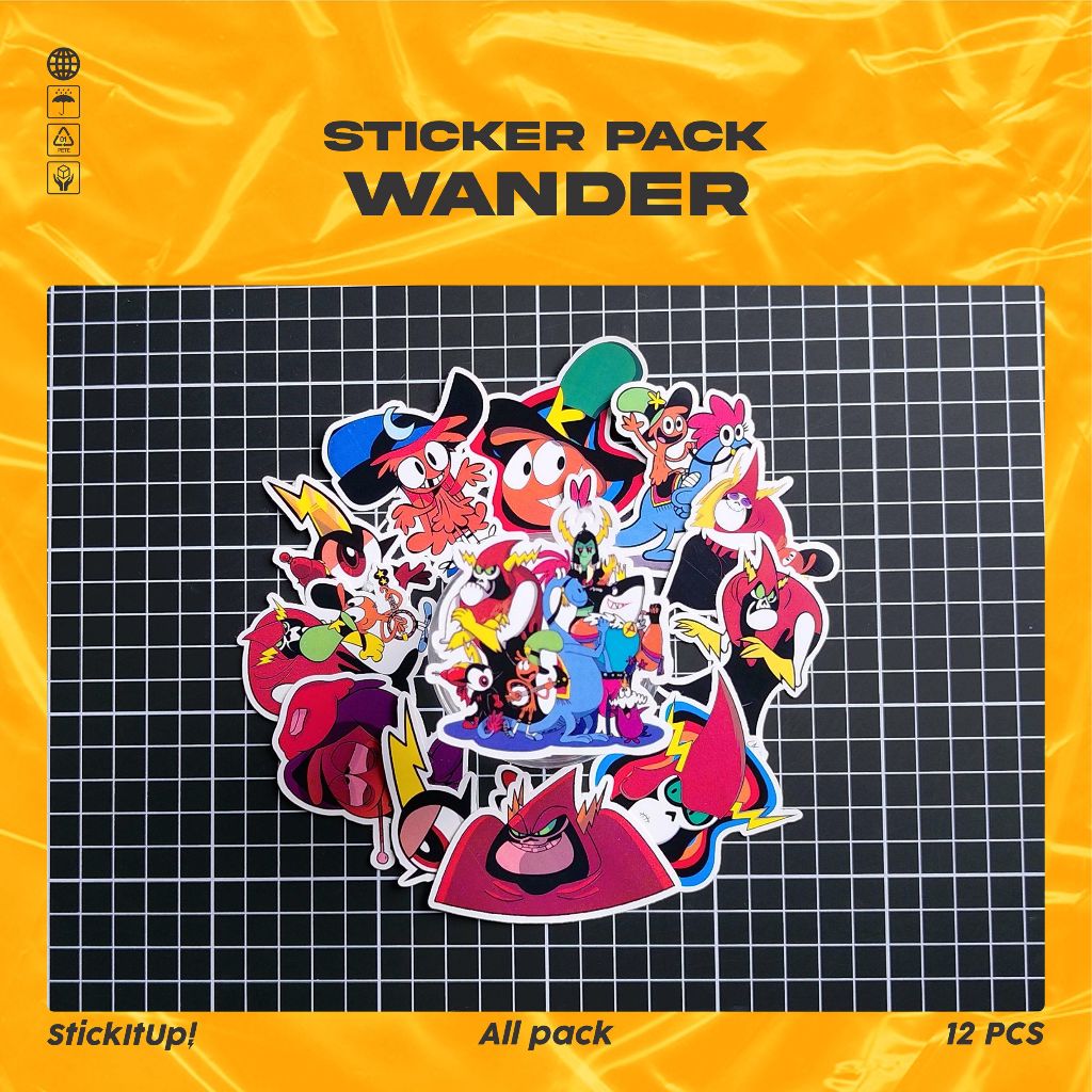 

COD✨ StickItUp Stiker Pack Kartun Wander Over Yonder Lucu Keren Untuk Koper Laptop Skateboard