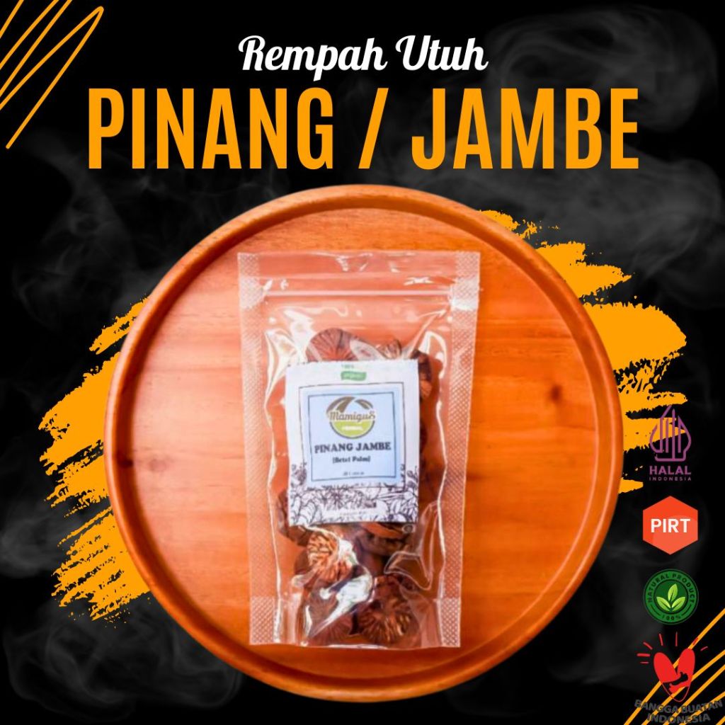 

Buah Pinang / Jambe kering Rempah Asli (100 GRAM)