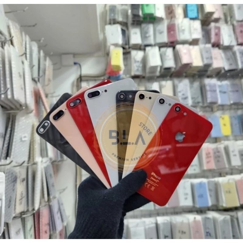 Backdoor + kaca Camera Backcover Back Casing For Iphone 8 8G / Iphone 8 Plus