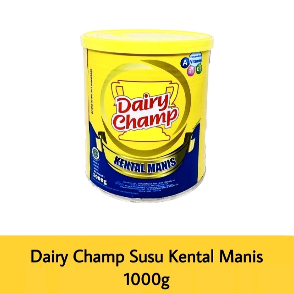 

[Produk IC64] Susu Kental Manis Dairy Champ 1000gr (1kg) 63