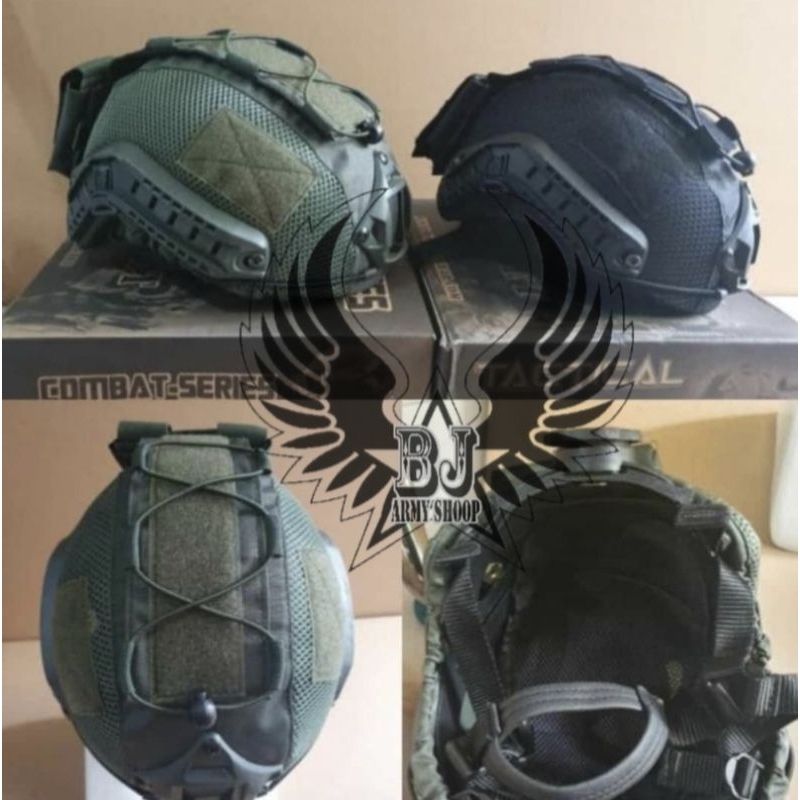 Helm Tempur Tactical + Cover / Helem Helmet Tactical Mich Airsof