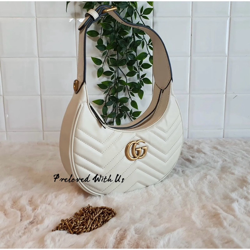 Preloved gucci halfmoon original gucci marmont original
