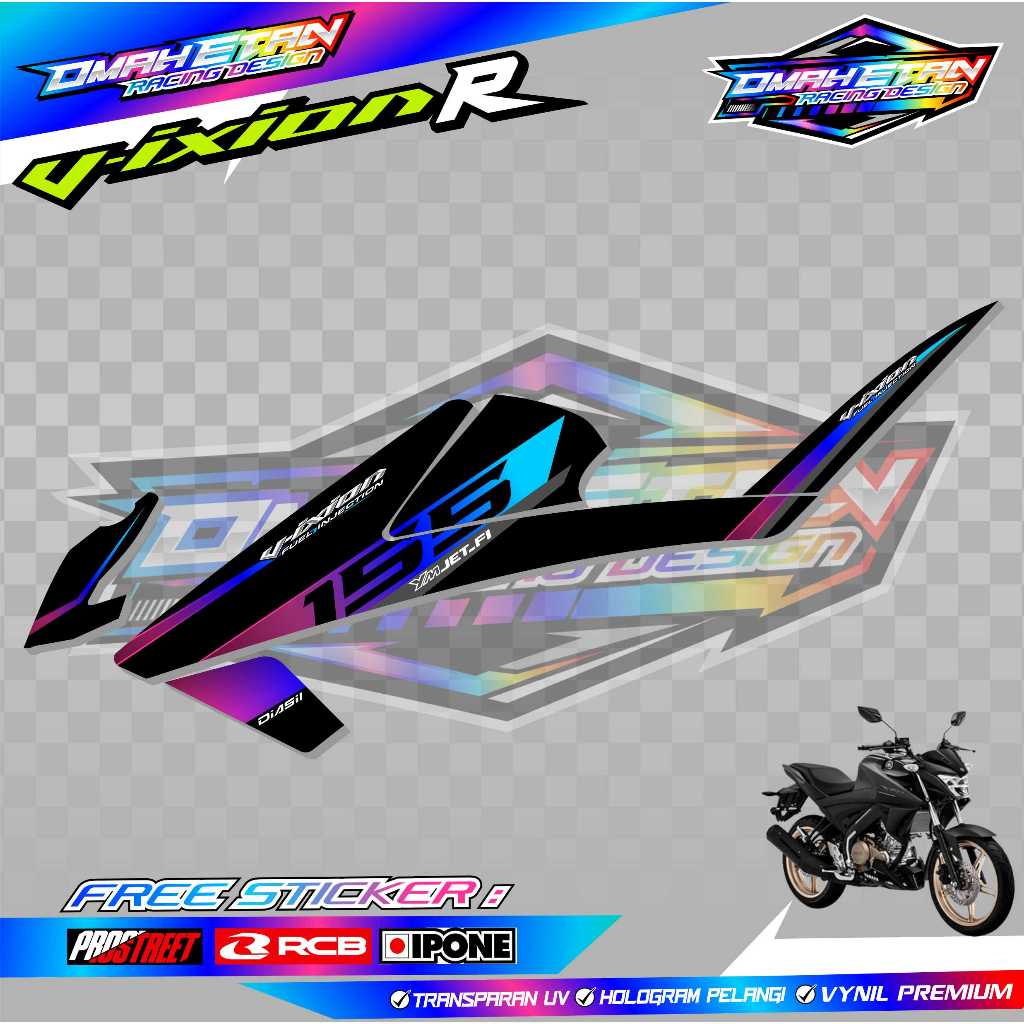 STRIPING VARIASI MOTOR YAMAHA VIXION R / STICKER LIST MOTOR VIXION R