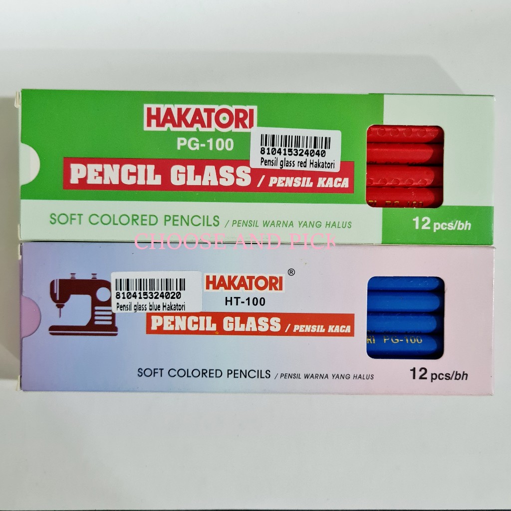 

Pensil Kaca Hakatori PG-100 dan HT-100 Isi 12pcs / Pencil Glass Hakatori Original / Pensil Kaca Murah Berkualitas