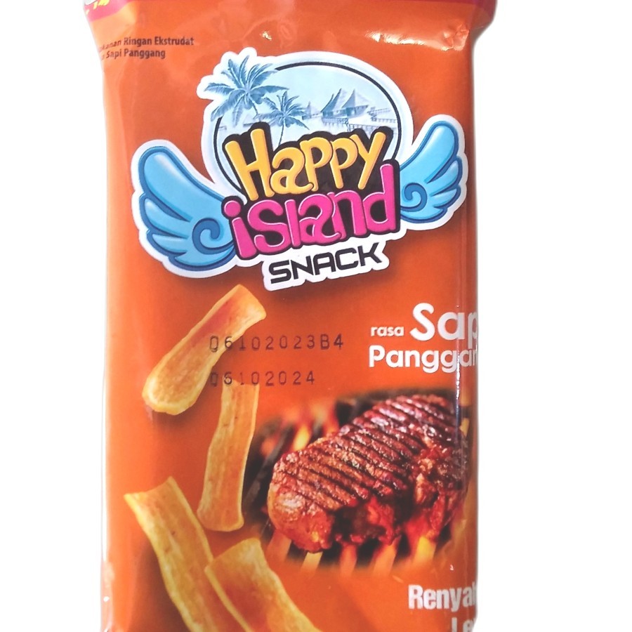 

Happy Island Snack Rasa Sapi Panggang Renyah & Lezat [28 Gr] / Pc