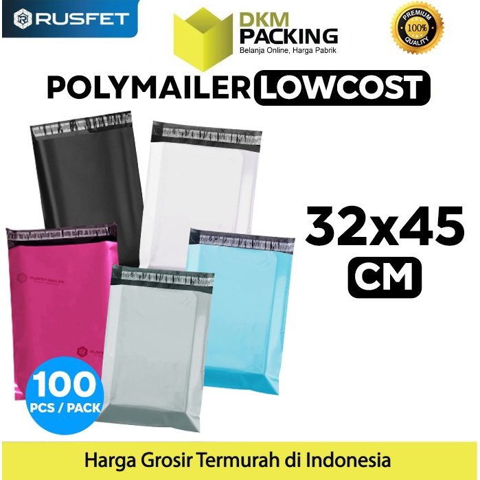 

Plastik Polymailer PACK LOW COST Amplop Polimailer 32x45cm RUSFET