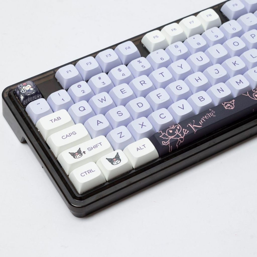 Zifriend Kuromi 146 Key XDA Profile PBT Dye-sublimated Keycaps Set Mechanical Keyboard Keycaps