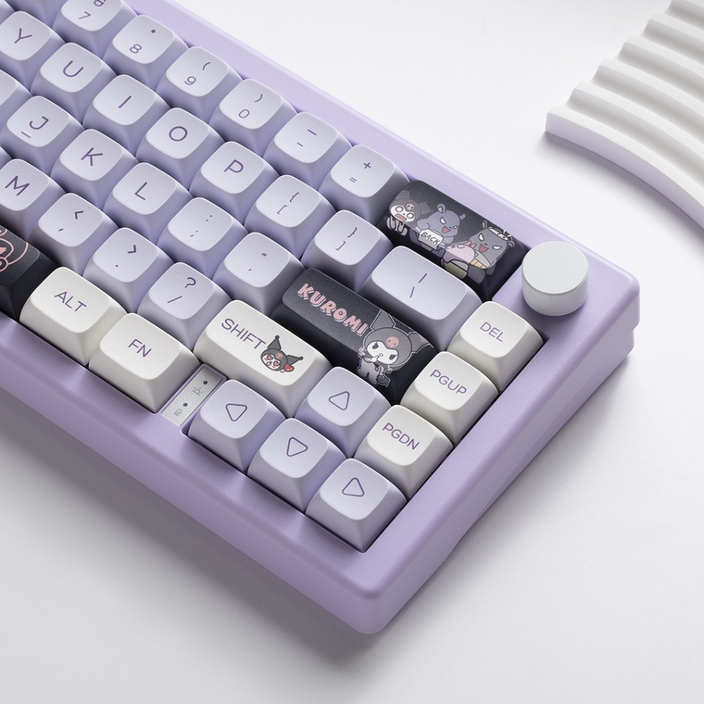 Zifriend Kuromi 146 Key XDA Profile PBT Dye-sublimated Keycaps Set Mechanical Keyboard Keycaps