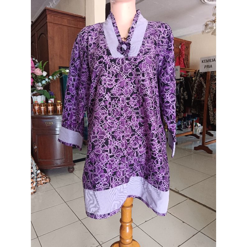 BAJU TUNIK WANITA BATIK MOTIF KHAS SALATIGA