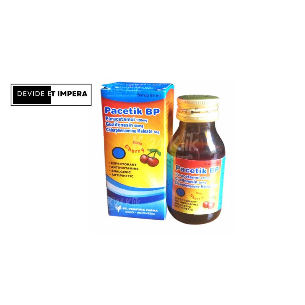 Pacetik bp sirup anak 55ml / 1 botol / batuk pilek anak