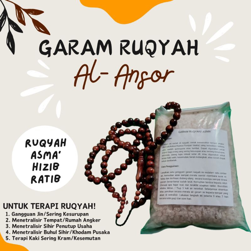 

Garam Ruqyah al Ansor 500gr plus packing Penetralisir Gangguan sihir dan Tempat Angker