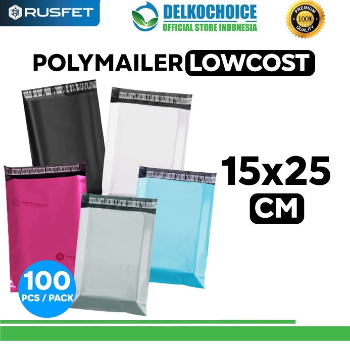 

Plastik Polymailer PACK LOW COST Amplop Polimailer 15x25cm RUSFET
