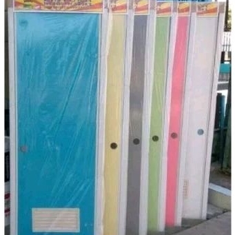 PINTU PVC KAMAR MANDI WC TOILET PHOENIX 70X195 POLOS WARNA