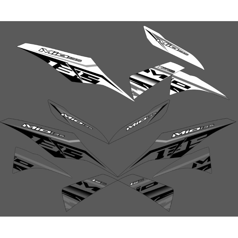 STRIPING TRANSPARAN MIO M3 125 MIO Z 125 CUSTOM TERBARU