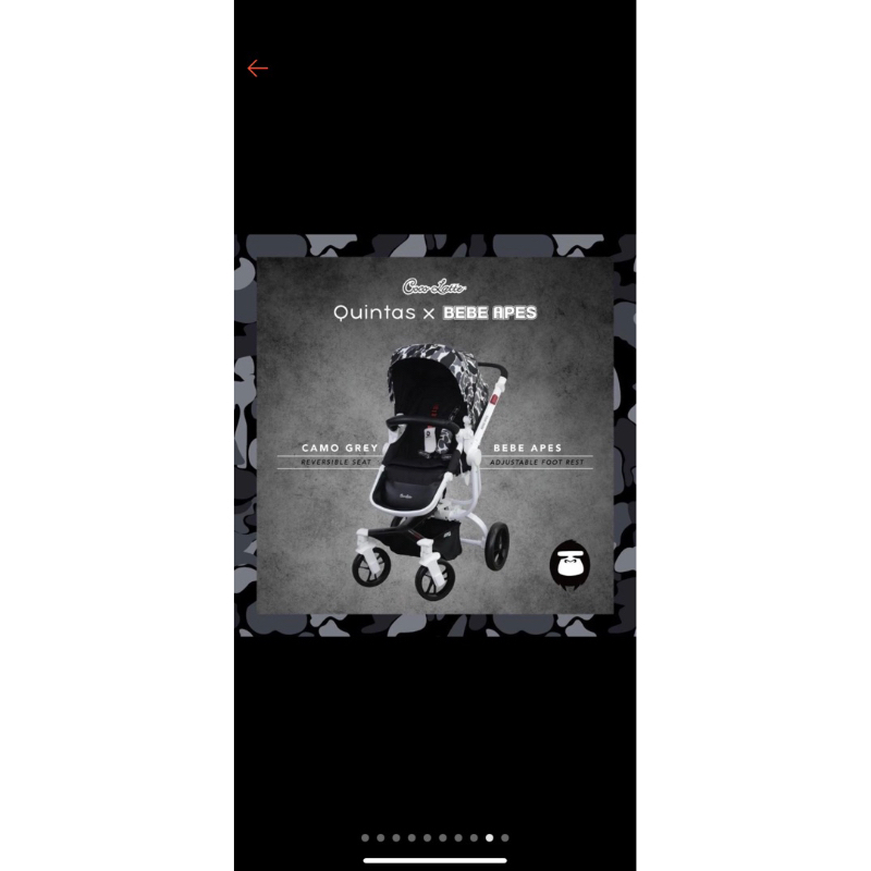 Stroller chocolatte Quintas x bebe apes