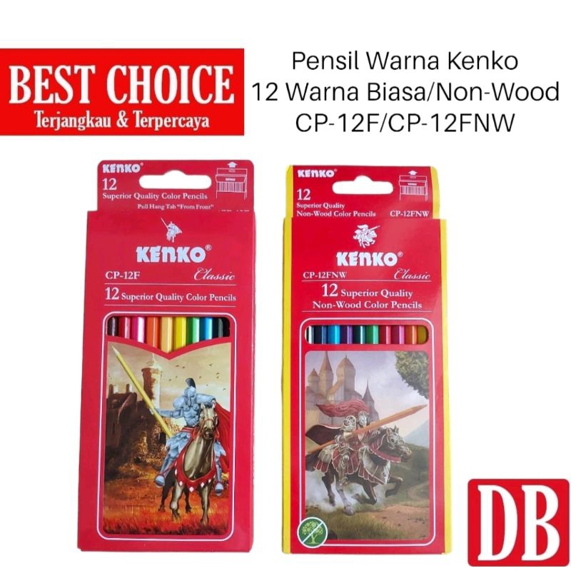 

PENSIL WARNA KAYU KENKO ISI 12 PCS