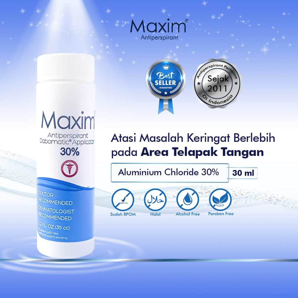 Maxim Antiperspirant Deodoran Tangan dan Kaki 30% 30ml